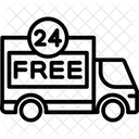 24 Hours Free Service  Icon