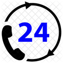 24 Hours Helpline Icon