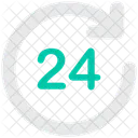 Ecommerce 24 Hours Service Icon