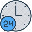 24 Hours Time Support Icon