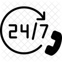 24 Hours Around The Clock Full Day Icon