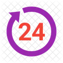 24 Hours  Icon