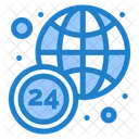 24 Hours News 24 Hours World Wide Icon
