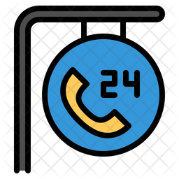 24 Hours Open Icon