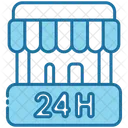 24 hours open  Icon