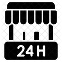 24 hours open  Icon