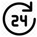24 hours open  Icon