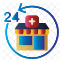 24 Hours Open Vetertinary Icon