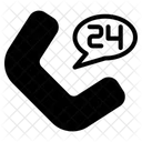 24 hours phone service  Icon