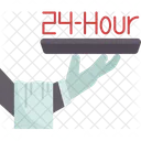 24 Hours Room Service  Icon