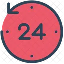 24 Hours Rotation  Icon