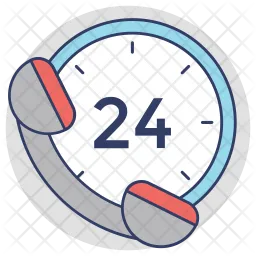 24-Hours Service  Icon