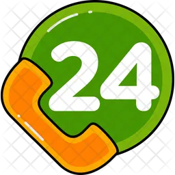 24 hours service  Icon