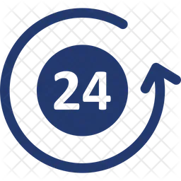 24 Hours Service  Icon