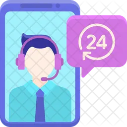 24 Hours Service  Icon