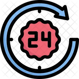 24 Hours Service  Icon