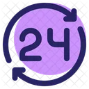 Time Ecommerce 24 Hours Icon