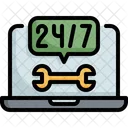 Service 24 Hours Customer Icon