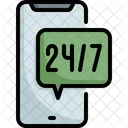 Hours 24 Support Icon