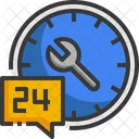 24 Hours Service Houres Customer Servicew Icon