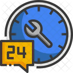 24 Hours Service  Icon