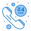 24 Hours Service Hours Call Icon