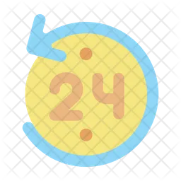 24 Hours Service  Icon