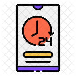 24 Hours Service  Icon