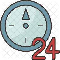 24 Hours Service  Icon