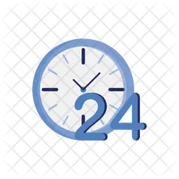 24 Hours Service  Icon