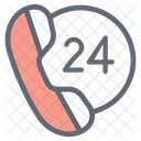 24 Hours Service  Icon