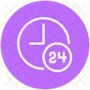 24 Hours service  Icon
