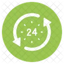 24 Hours Service  Icon