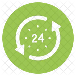 24 Hours Service  Icon