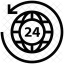 24 hours service  Icon