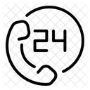 24 Hours Service  Icon