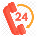 24 Hours Supoort  Icon