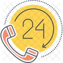 24 Hours Support  Icon