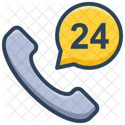 24 Hours Support  Icon