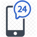 24 Hours Help Line Support Icon