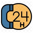 24 Hours Support Support 24 Hours Service Icon