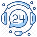 24 Hours Support Full Time Support Support Icon