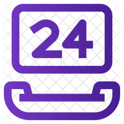 24 Hours Support  Icon