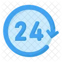 24 Hours Support 24 Hours Service Hours Support Icon