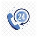 24 Hours Support  Icon