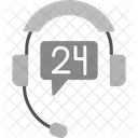 24 Hours Support  Icon