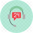 24 Hours Support  Icon