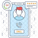 Customer Center Customer Support Telephone Service Icon