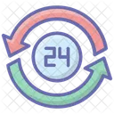 Full Service 24 Hours Customer Service Icon