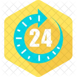 24 hrs support  Icon